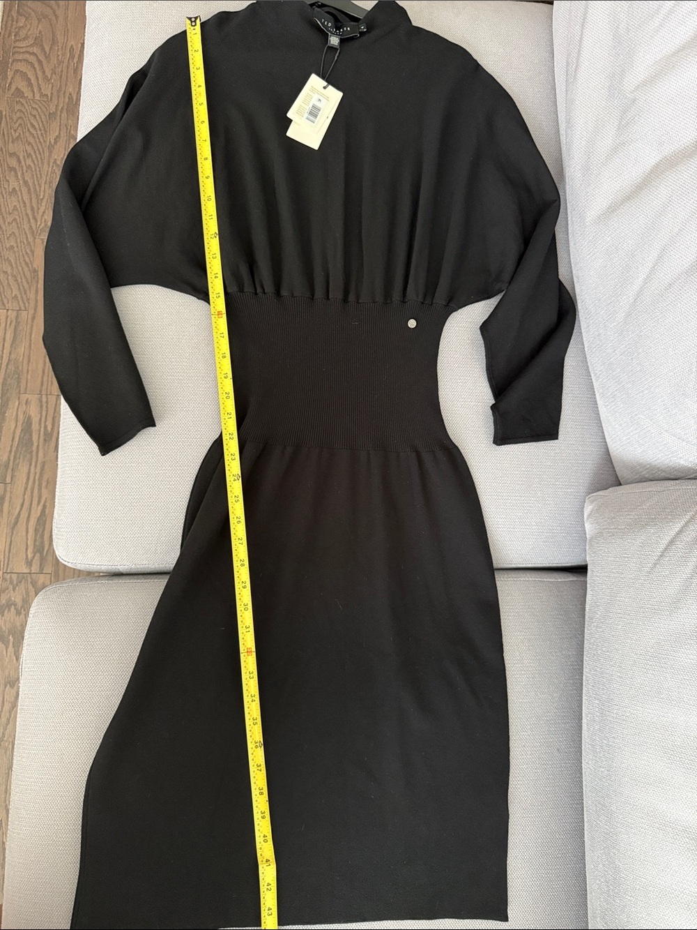 TED BAKER LONDON Alice Long Sleeve Cocoon Knit Dress Size 4 NWT - Picture 9 of 11